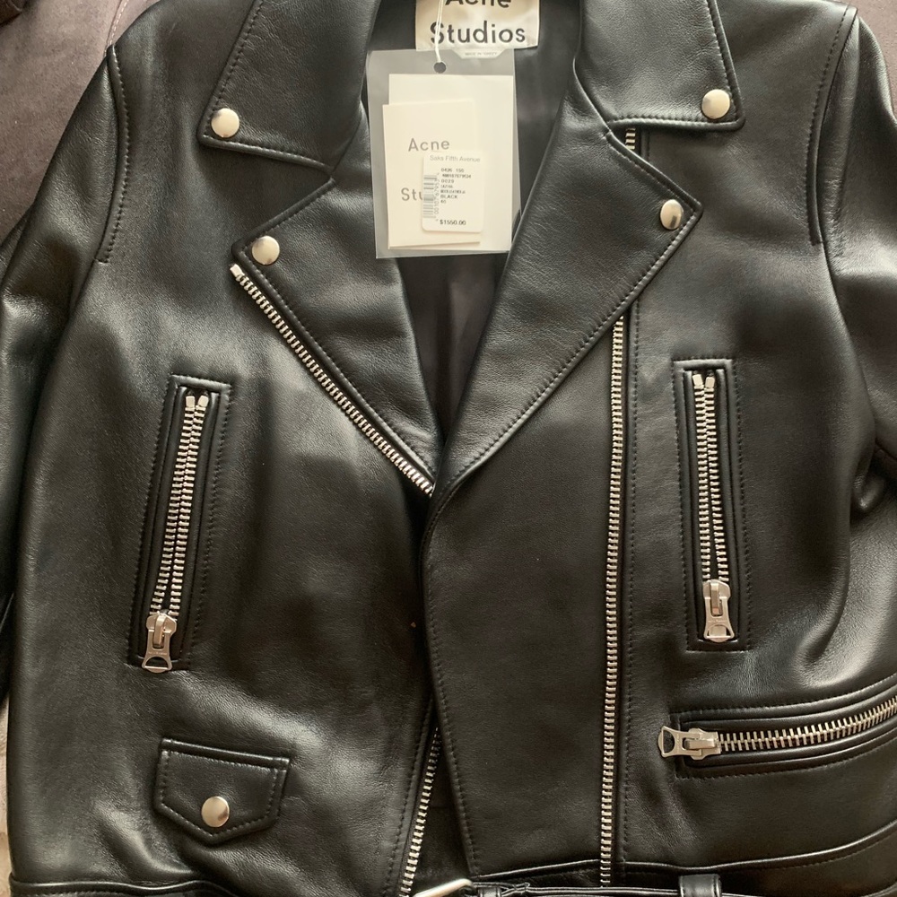 Moto leather jacket